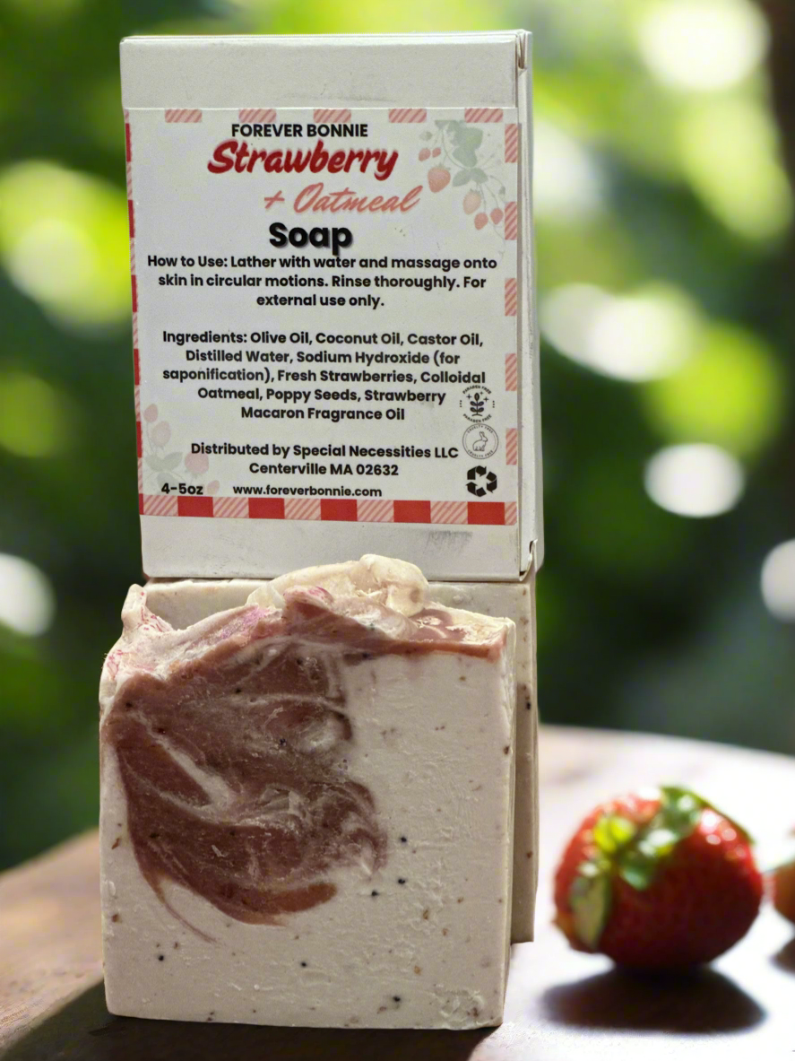 Strawberry + Oatmeal soap