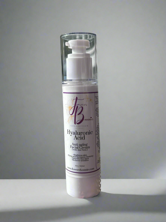 Hyaluronic Acid Anti-aging facial cream (with Aloe Vera)