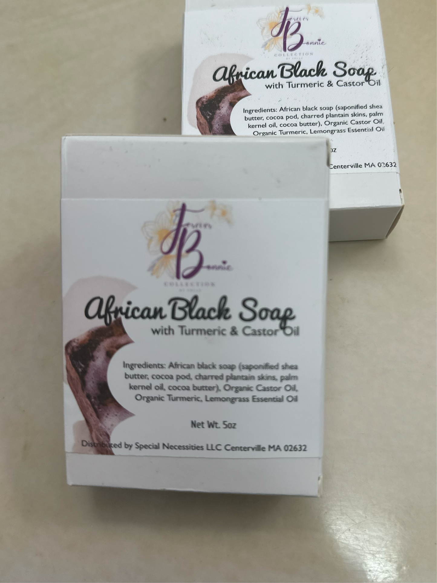 African Black soap with Turmeric & Castor Oil