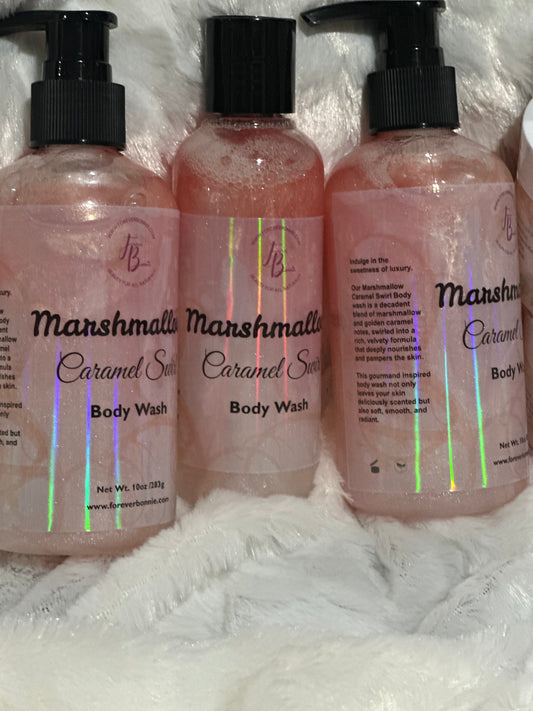 Marshmallow caramel swirl body wash